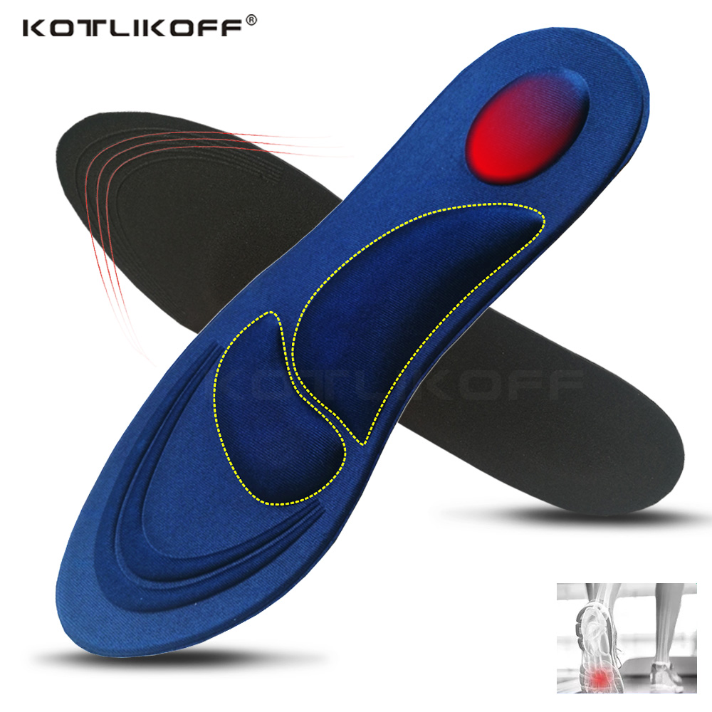 Insole Memory Foam - Palmilhas ortopédicas de corrida desodorante, respirável
