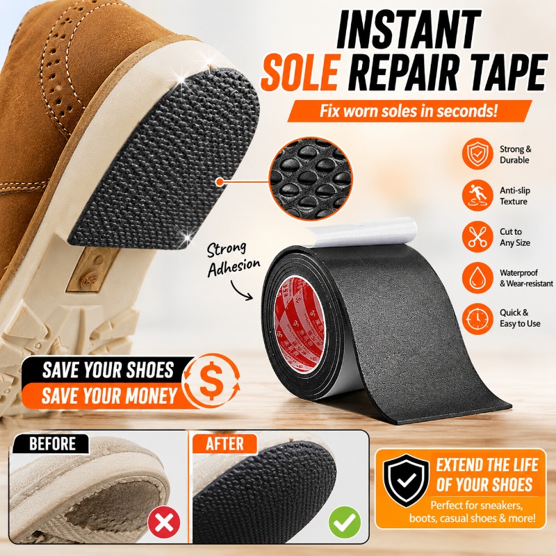Sneaker Shoe Care Kit - 1 Adesivo Antiderrapante Silencioso para Sola