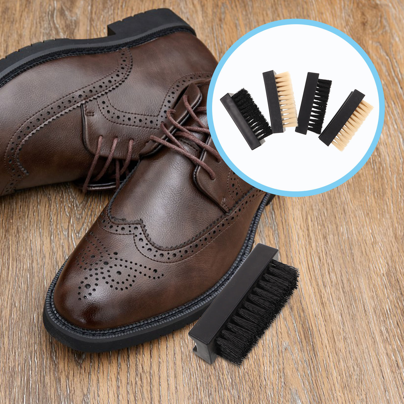 Sneaker Care Cleaner - Conjunto de 4 Escovas Multifuncionais para